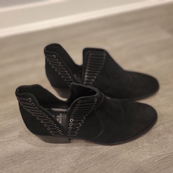 Vince Camuto LEATHER Pevista Ankle Boots Size 9.5 - Picture 7 of 8